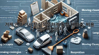 거제 연초 이사청소 똑똑하게! 꿀팁 대방출 ✨ 비용 절약 비법까지!